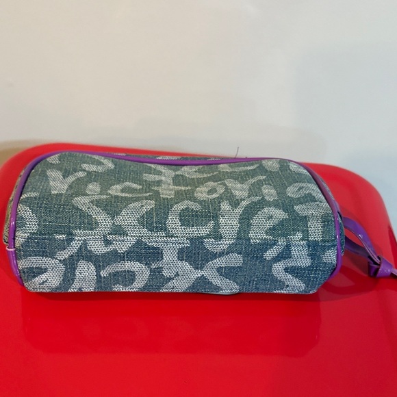 Victoria's Secret Blue and Purple Cosmetic Bag - Picture 4 of 7